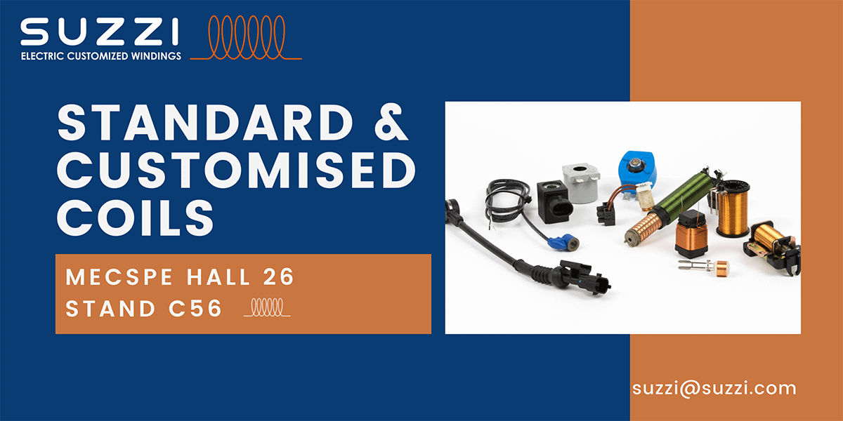Suzzi standard & customised coils at mecspe 2023