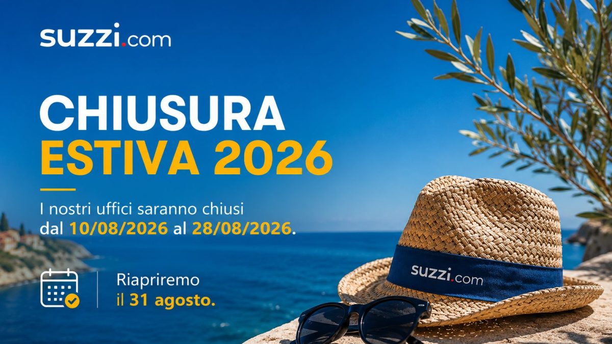 Suzzi chiusura estiva 2026