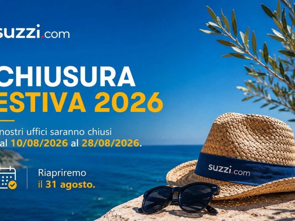 Suzzi chiusura estiva 2026