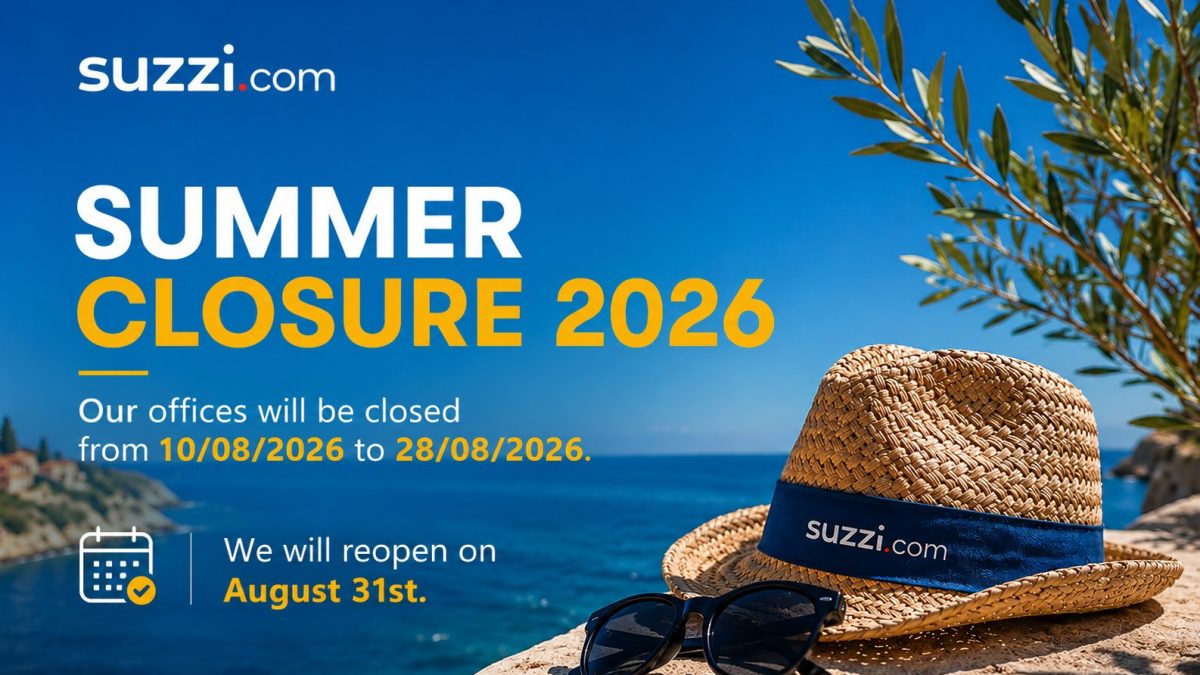 Suzzi summer closure 2026